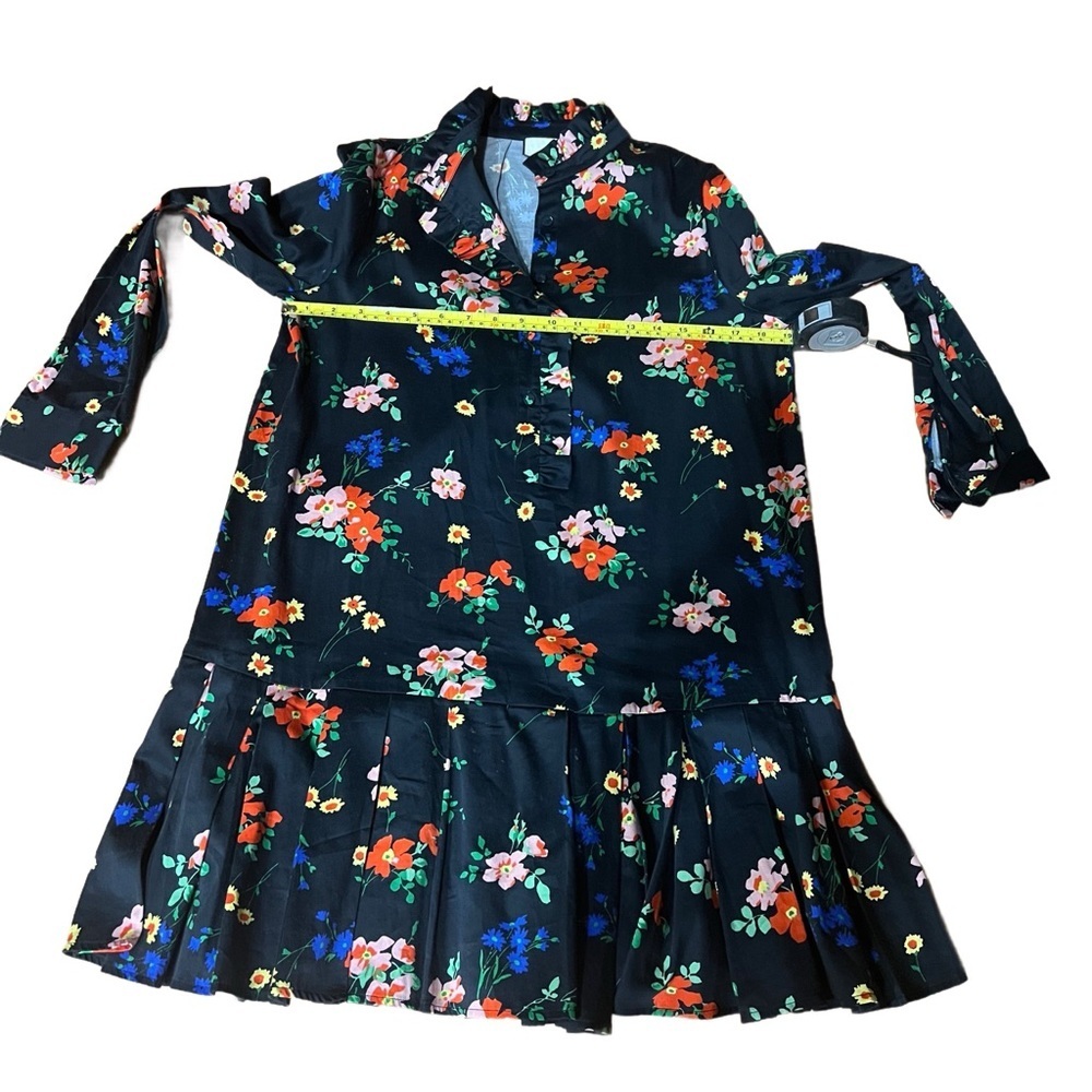 Tuckernuck Navy Floral Long Sleeve Dress Size Small Button Down Dress - Picture 6 of 9